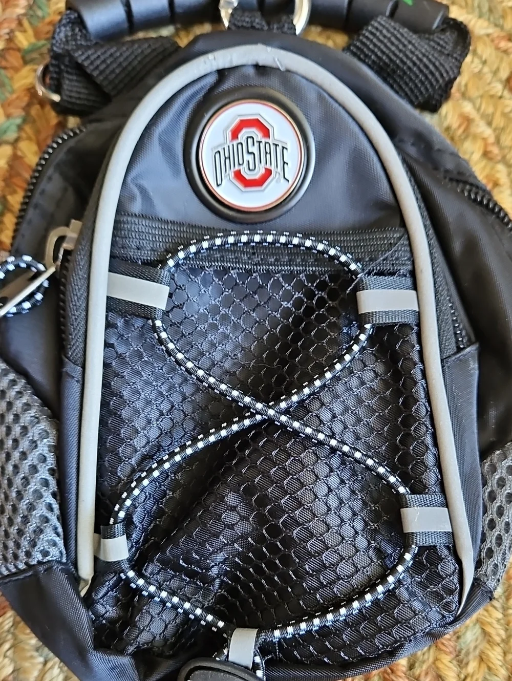 NCAA Ohio State Buckeyes Black Mini Day Crossbody Sling Bag Ditty Bag